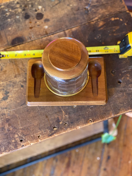 Vintage Walnut & Glass Humidor
