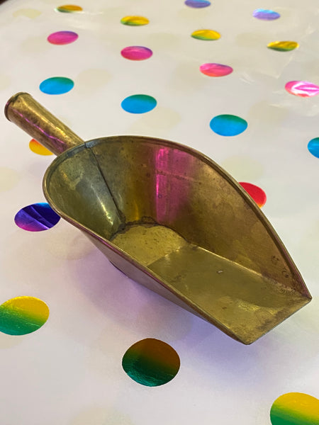 Vintage Brass Scoop