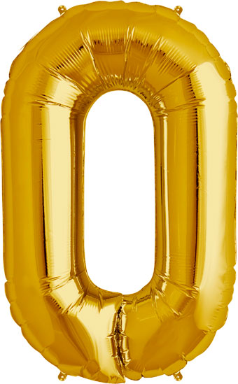 Letter 'O' Gold Foil Balloon