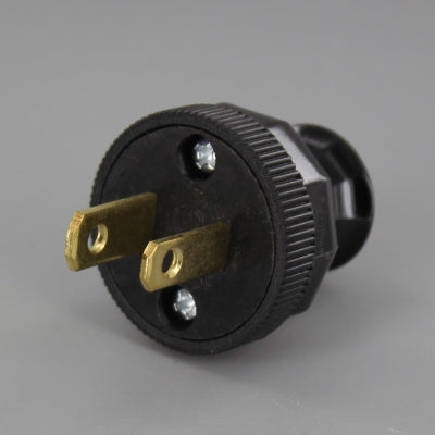 Polarized Lamp Plug with Screw Terminal Connection