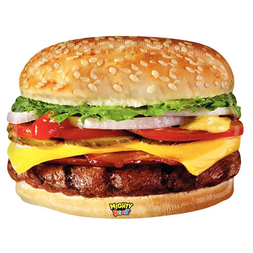 31" Real-Life Cheeseburger Foil Balloon