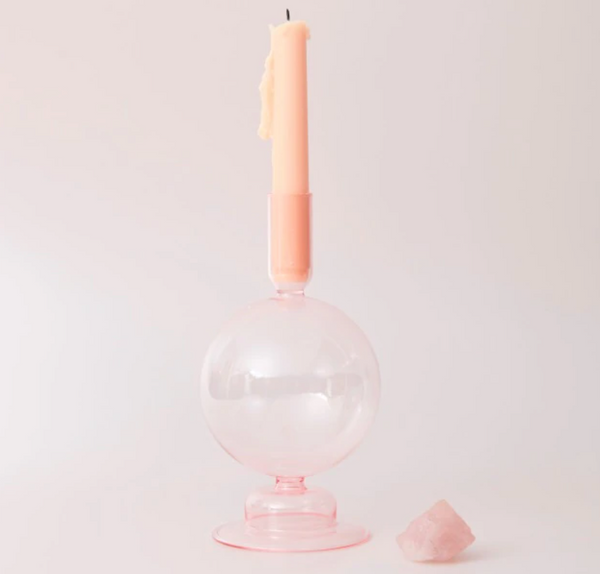 Borosilicate Glass Candle Holders - Globe (more colors)