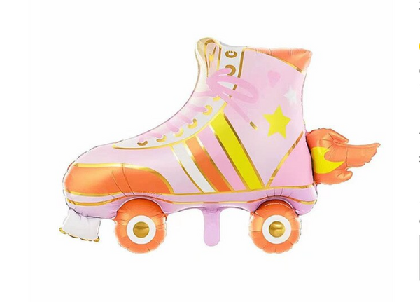 Pink Roller Skate Foil Balloon (air only)