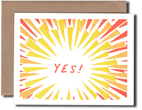 Yes! greeting card