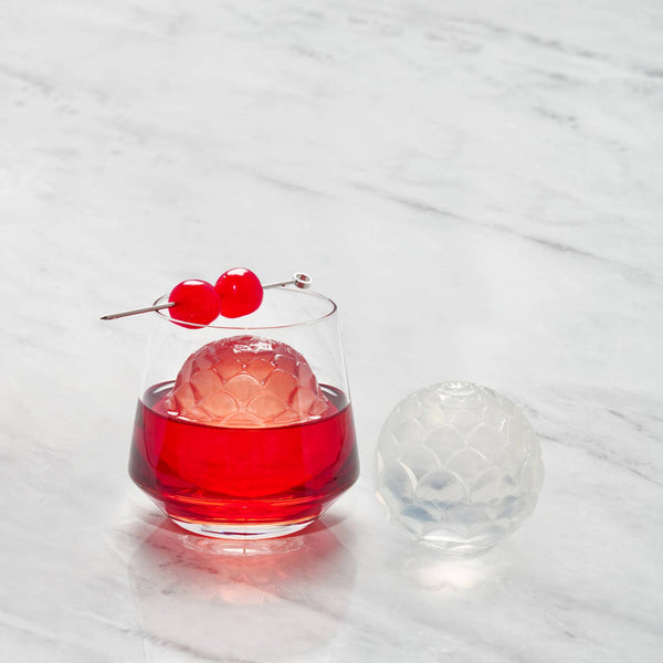 Cocktail Ice Tray, Petal - Charcoal