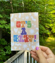 It's A Baby Greeting Card