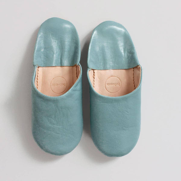 Women's Moroccan Slippers - Pearl Gray