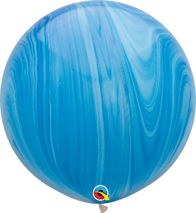 3' Agate Blue Balloon