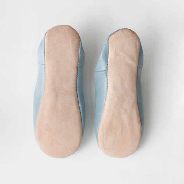 Women's Moroccan Slippers - Pearl Gray