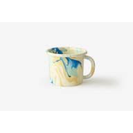 BORNN Lemon Cream Swirl Enamelware Mug