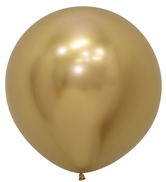 24" Chrome Gold Balloon