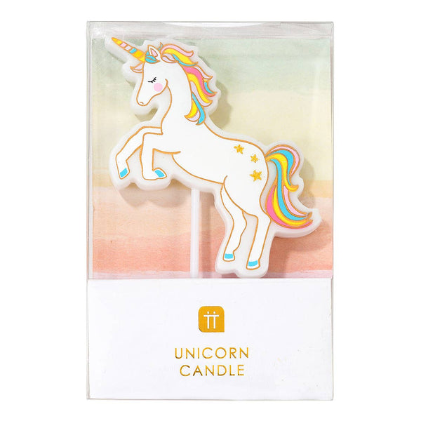 Unicorn Cake Topper Candle