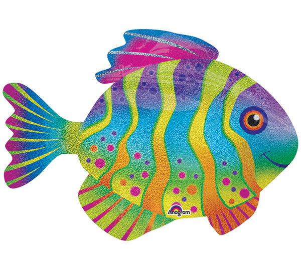 33" Iridescent Fish Balloon