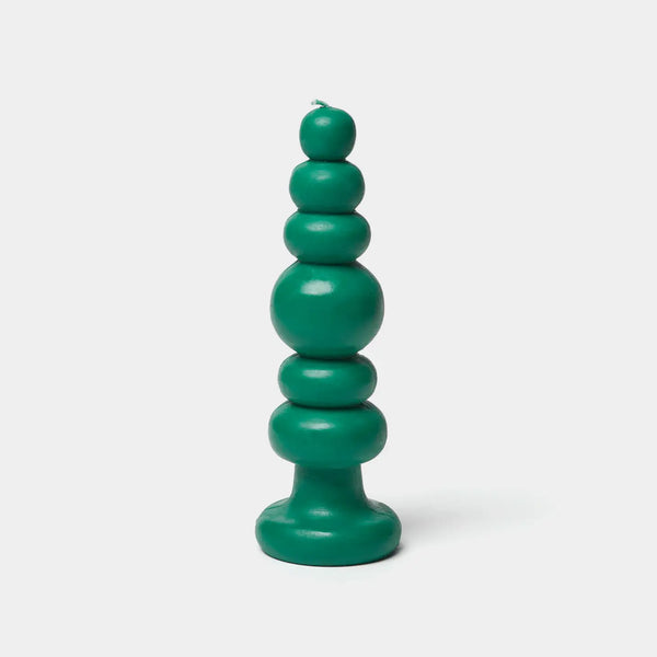 Spindle Candle Knubby - Green