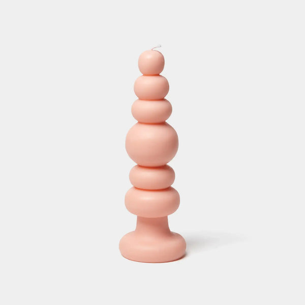 Spindle Candle Knubby - Rose
