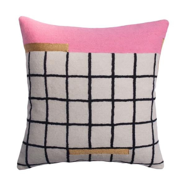 Leah Singh Whitney Grid Pillow