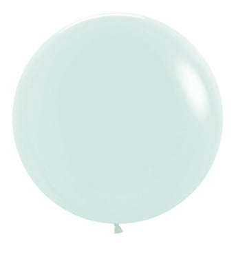 24" Pastel Matte Green Balloon