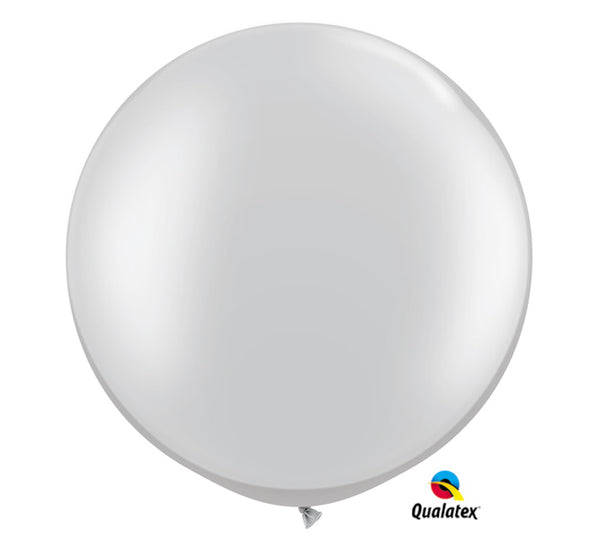 3' Pearl White Balloon
