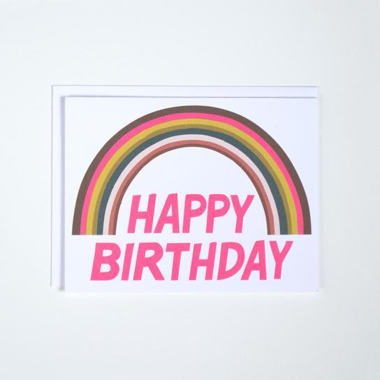 Rainbow Font Birthday