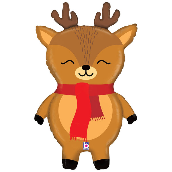 29" Reindeer Scarf Balloon