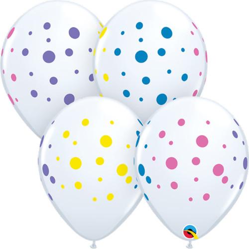 11" Colorful Polka Dot Balloon