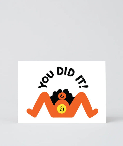 You Did It Baby Greeting Card